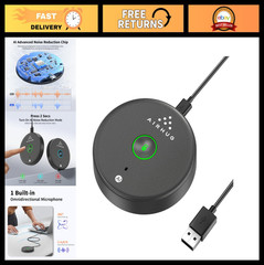 USB Microphone with Mute Button & LED, AI Noise Reduction, Plug & Play Condenser