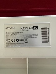 Arturia KeyLab Essential 49 49-Key Synth MIDI Controller USB/DIN Out Pitch Wheel