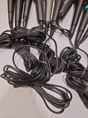 Lot of 10 Used Dynamic Wired Microphones – Various Brands & Models