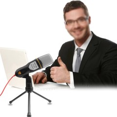 Microphone Professional Mic Desktop Stand Tropid Live Online Stream Music Sing