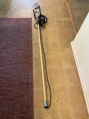 Aluminum Sound boom with microphone shock mount. 6′ to 12′ 3″ fully extended.