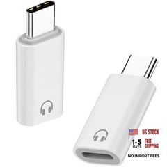 USB C to Lightning Headphone Audio Adapter, 2 Pack USB C Male to Lightning