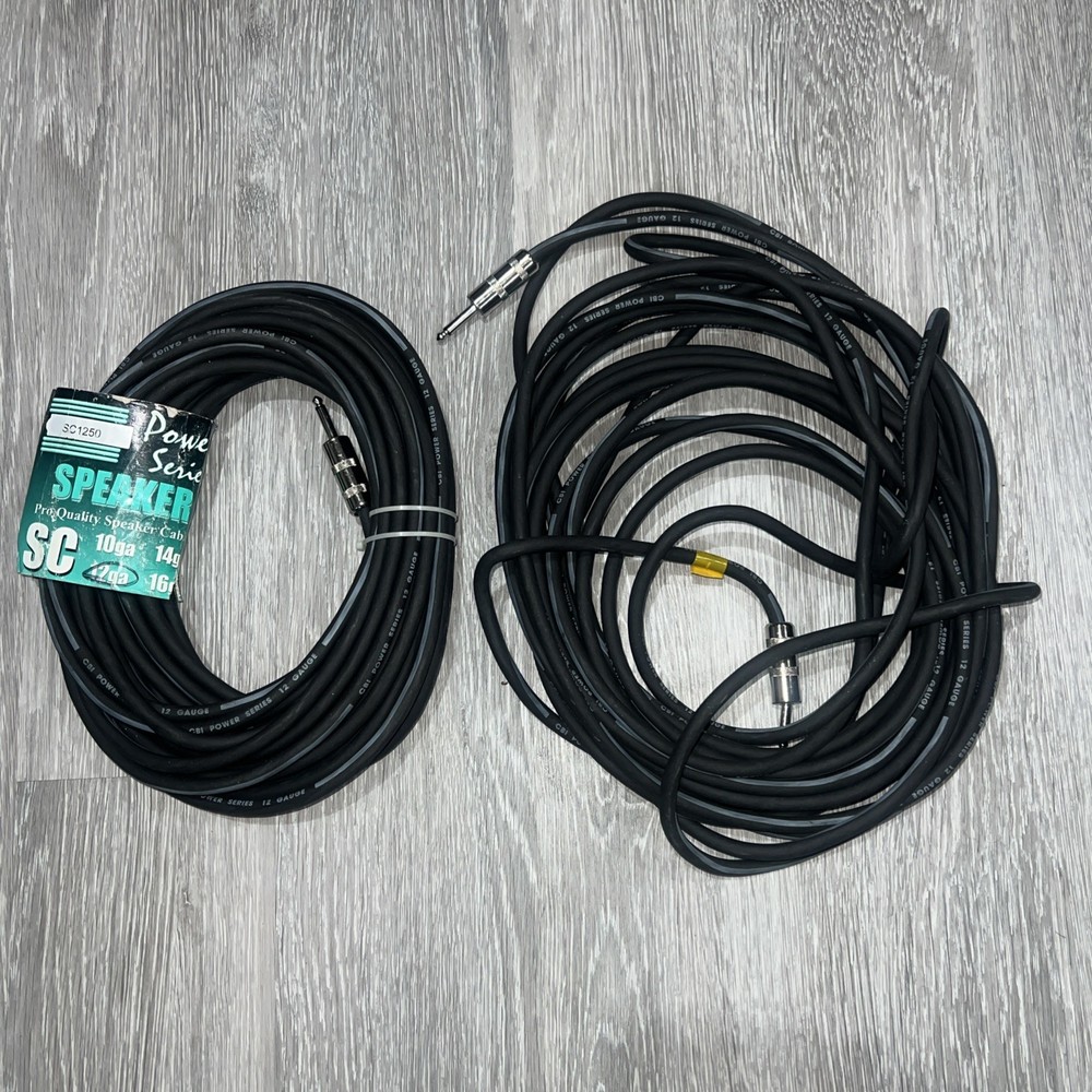 2 x CBI Pro Speaker Cable Flex Jacketed12Gauge 50 Feet