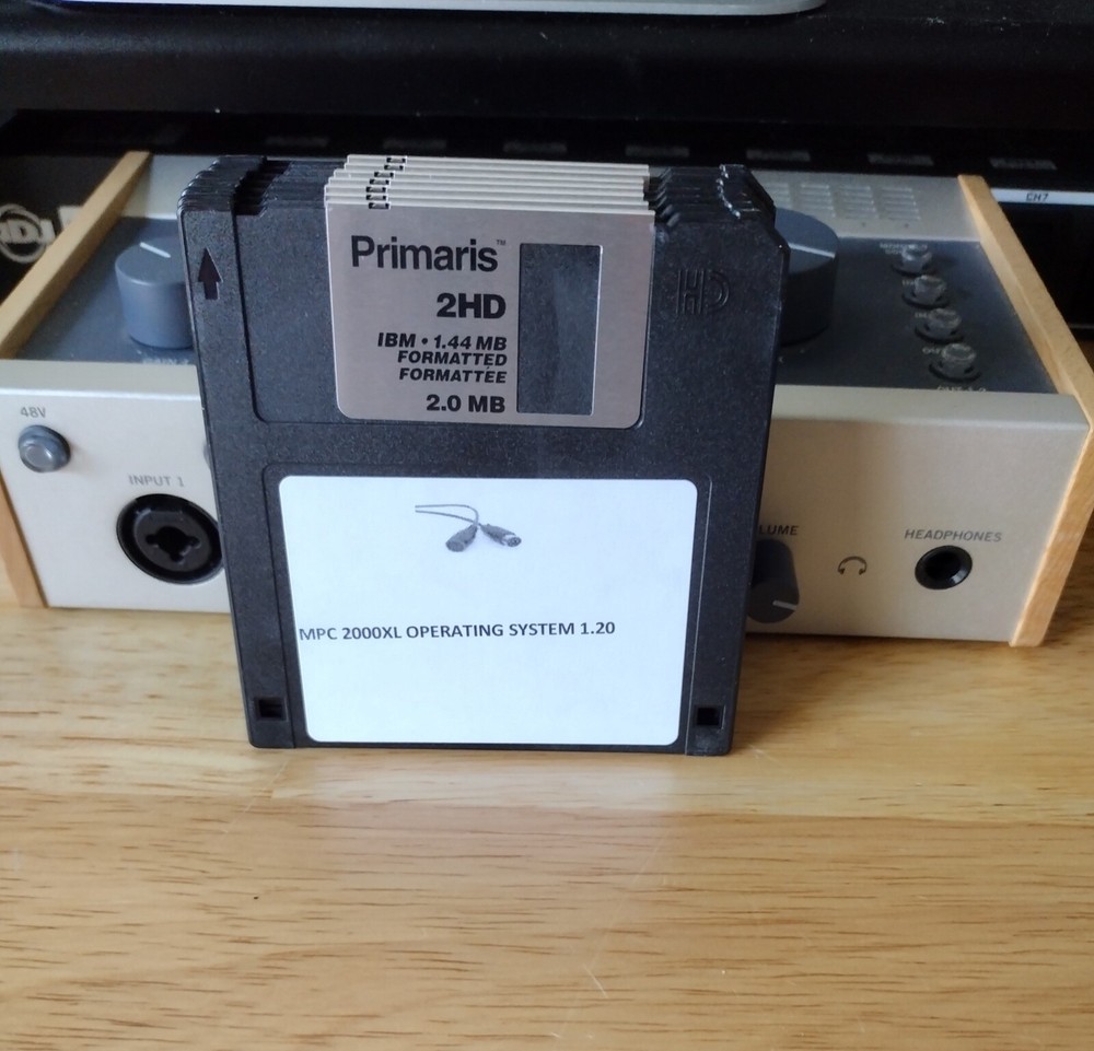 AKAI MPC 2000XL OPERATING SYSTEM 1.20 FLOPPY DISK (Latest Version)