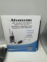 Alvoxcon Wireless Headset Lavalier Microphone System TG210 TG220 UHF 3.5mm