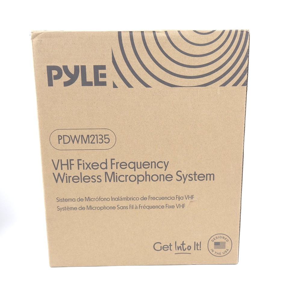 Pyle PDWM2135 Channel Microphone System – Black (Open Box)