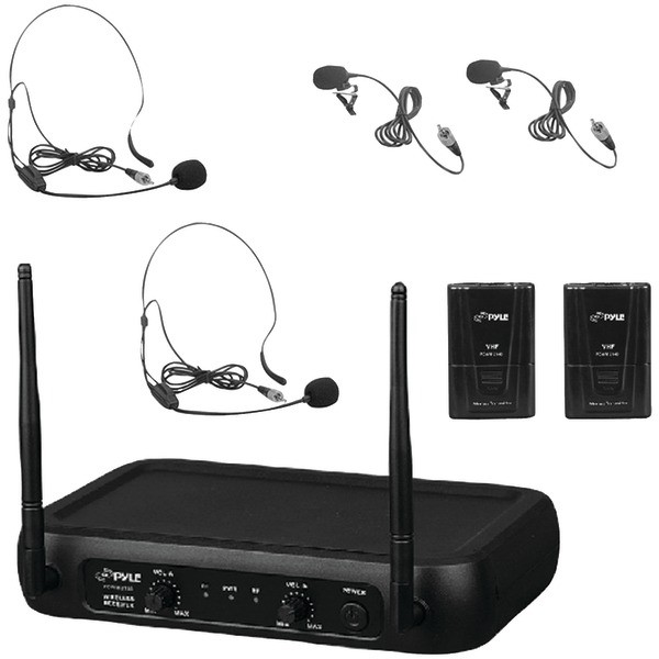 PYLE(R) PDWM2145 Fixed Frequency Wireless Microphone System Dual Channel