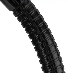 Professional Black Microphone Gooseneck 13-Inch with Modern Glossy Finish