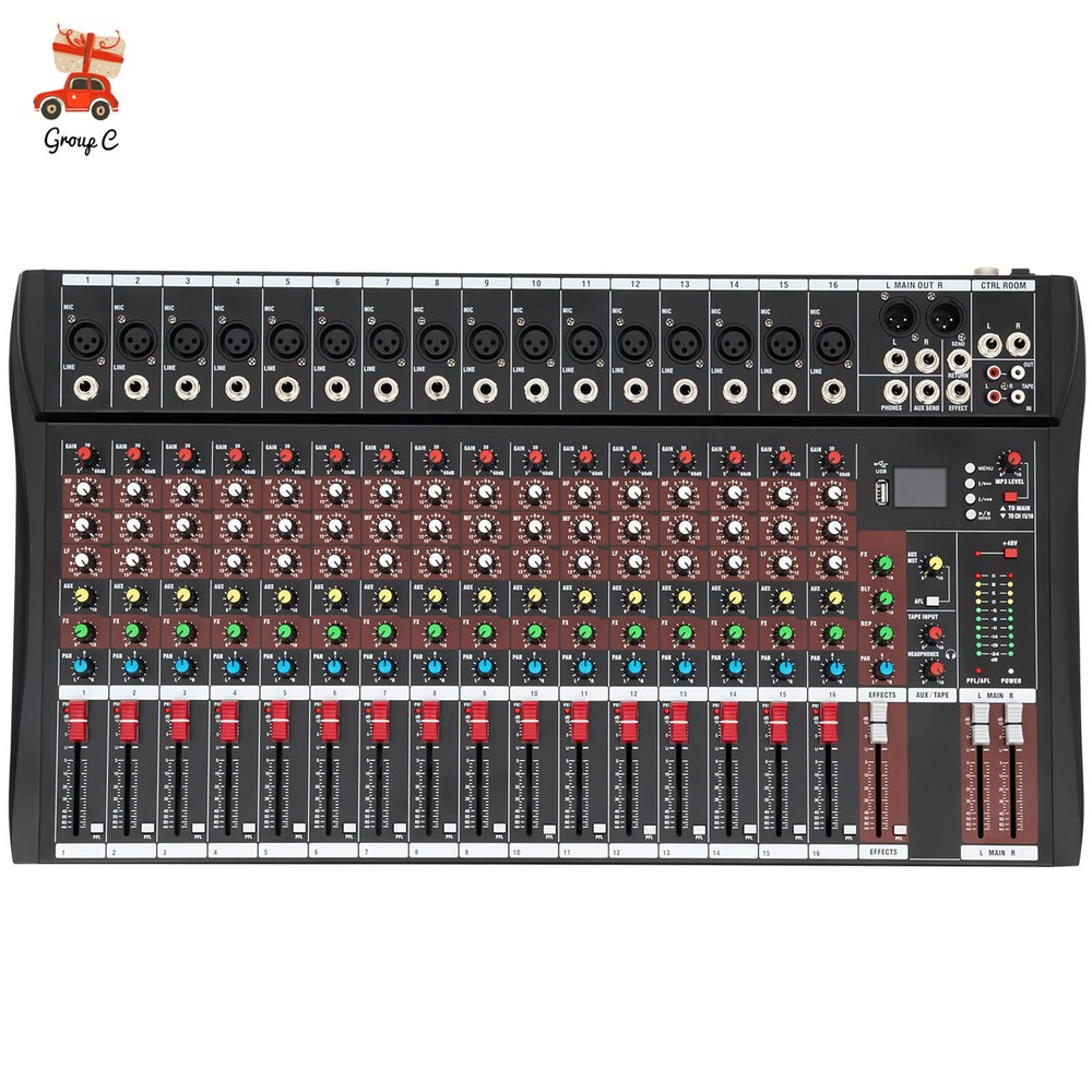 16 Channel Professional Mixer Power Mixing 16 DSP USB NEW