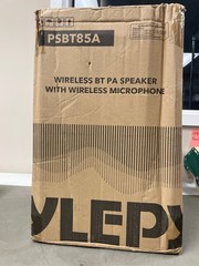 Pyle 800W Portable Bluetooth PA Speaker – 8” Subwoofer, LED Battery Indicator, R
