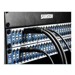 Samson S-Patch Plus 48-Point Audio Patch Bay with 1/4-Inch 19″ x 1.75″, Blue