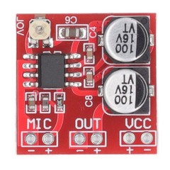 5Pcs Electret Microphone Amplifier Module Adjustable Gain LM386 20‑200x DC4V‑12V