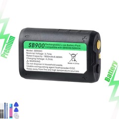 SB900B Rechargeable Battery for Shure P3RA P9RA+ P10R+ Receivers ULX
