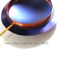 1pcs 44.4mm Blue Titanium diaphragm Horn tweeter voice coil Flat wire 8ohm