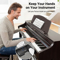 JOYO Wireless Page Turner Pedal Rechargeable Bluetooth Foot Pedal iPad Tablet