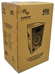 Harmony Audio HA-V12P Pro DJ Venue 12″ Passive 450W PA Speaker 2-Way Cabinet