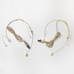 2x For Shure Wireless System Headset Mic Headworn Microphone Mini XLR 4 Pin TA4F