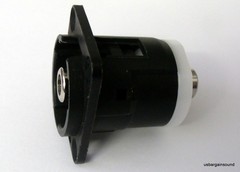 Switchcraft EHRCA2BX Panel Mount Feed Thru RCA Female Adapter Connector, Black