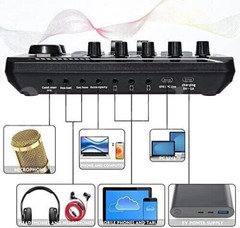 Home Studio Mixing Console Live Studio Audio DJ Sound Mixer Condenser Microphone