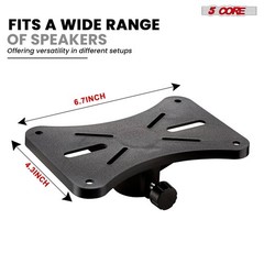 5 Core Pair Speaker Stands Height Adjustable 54″ PA DJ Tripod Studio Monitor