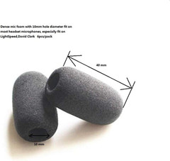 6 Pack Microphone Windscreens, Dense Mic Foam Covers Windshields for Lightspeed