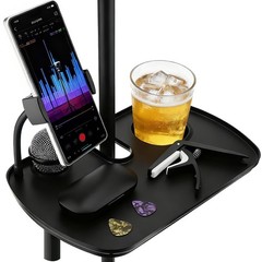 Lifexciting Microphone Stand Tray with Mic Phone 7.91 x 12.2 inches, Black