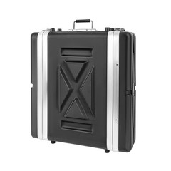 MUZNOTE 2U ABS Rack Case Shallow 12″ Depth,19″ Rackmount Flight Road Travel C…