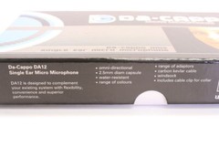 EARSET Mic Da-Cappo -45DB OMNI 3pin Lemo Sennheiser Compatible BLACK DA12GL(SK)