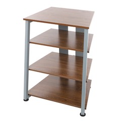 4-Layers AV Media Stand Stereo Stand Media Holder w/ Storage Shelves 110.23 lbs