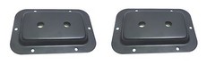 (2) Two Black Steel Speaker Jack Plates for (1/4″) Female Phono Connectors.