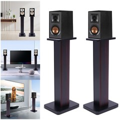 1 Pair 28″ Column Bookshelf Floor Speaker Stands Home Theater Speaker Bookshelf