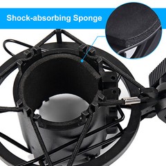 For Audio Technica AT 2020 2035 2050 Spider Microphone Mount Holder Shock Black
