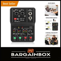 Compact USB Audio Interface for PC – 2-Channel XLR & 3.5mm Microphone Input