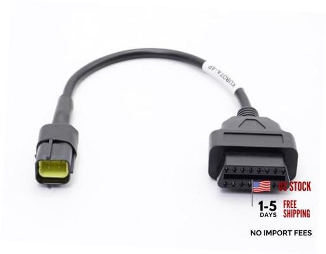 OBD2 OBDII Diagnostic Cable Adaptor 4 Pin to 16 Pin Compatible with KUBOTA