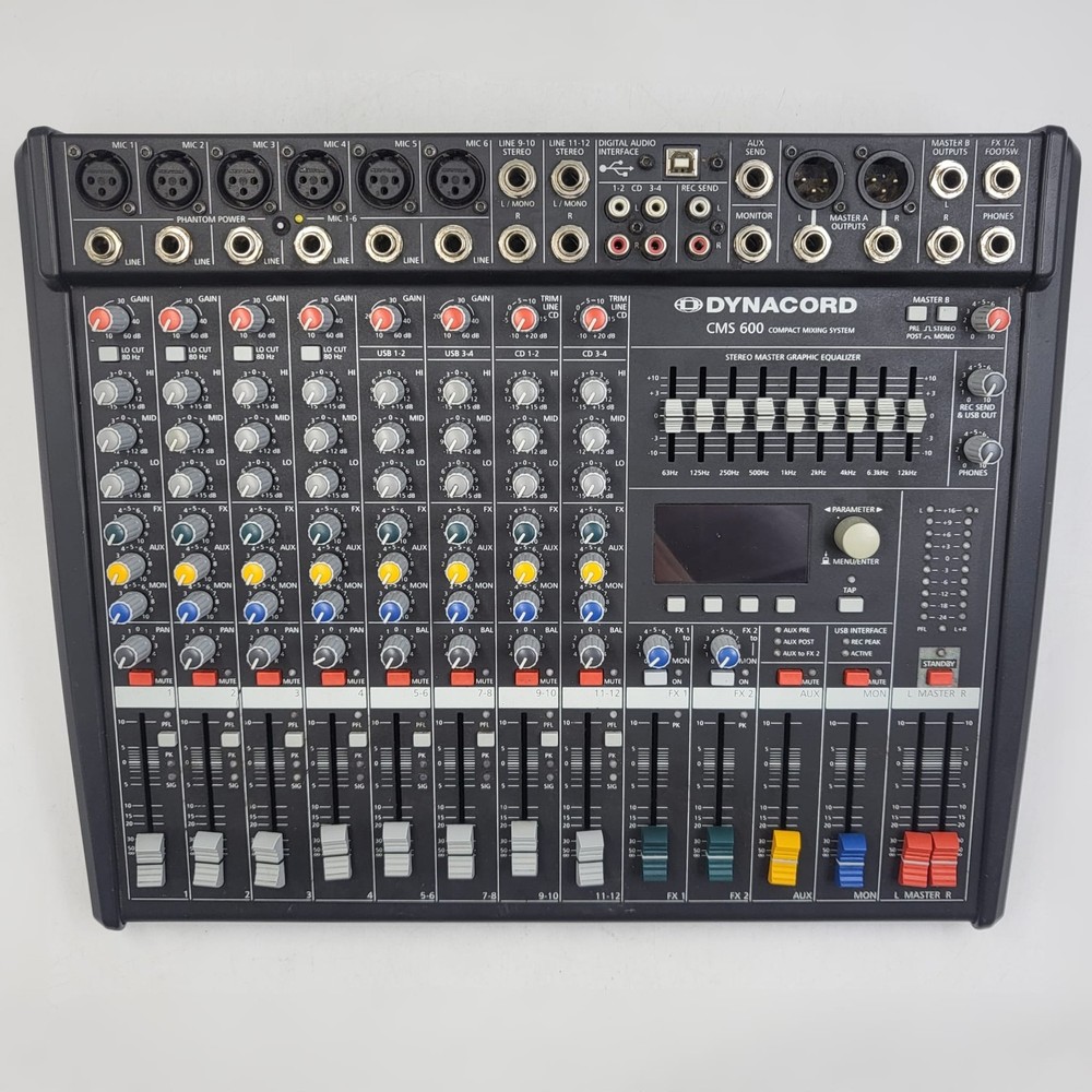Dynacord CMS 600-3 Compact Mixing System 8-Channel USB Live Studio Mixer