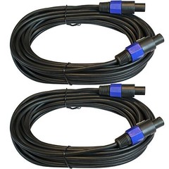 2x 50 ft foot feet pack speakon compatible pro audio speaker Cable FREE USA SHIP