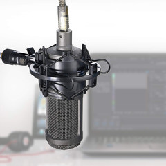 YOUSHARES AT2020 Shock Mount, Microphone Shock Mount Reduces Vibration Noise for
