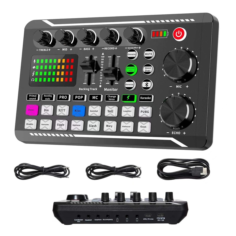 Professional Audio Mixer, SINWE Live Sound Card and Audio Interface with DJ M…