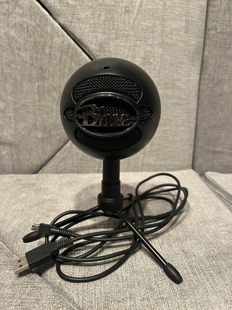 Blue Snowball iCE USB Mic for Recording & Streaming on PC & Mac – Black – No Box