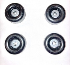 4 Large Black Rubber Feet Bumper for Speakers,Monitors,Cases & Amps