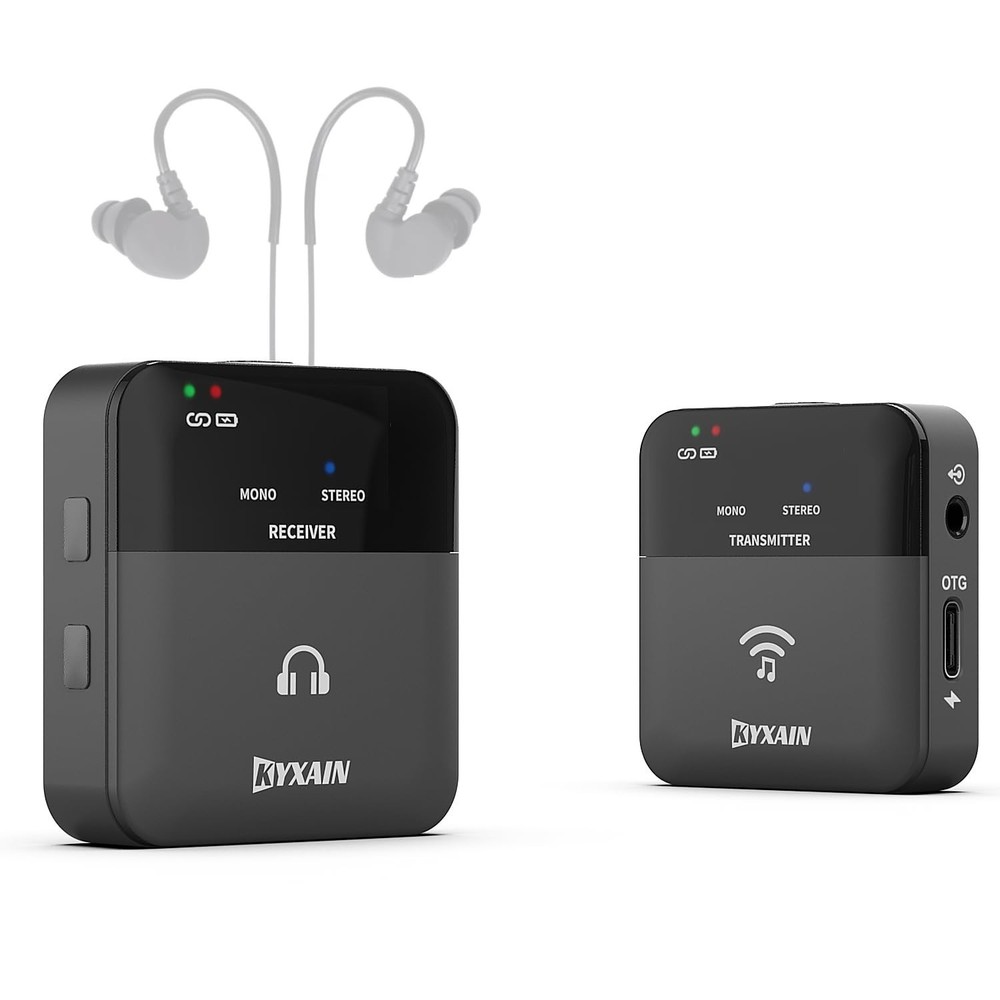 2.4GHz Wireless in Ear Monitor System, 24Bit/48K Mono Stereo Wireless IEM Sys…