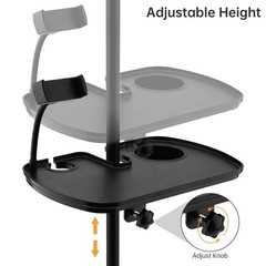 Lifexciting Microphone Stand Tray with Mic Phone 7.91 x 12.2 inches, Black