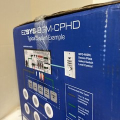 Atlas Sound Complete Business Ceiling Tile Application EZSYS-BGM-CPHD ** See Des