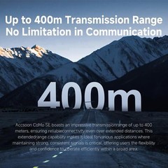Accsoon CoMo SE 400m Wireless Intercom Headset System 2.4G Full Duplex 5-Person