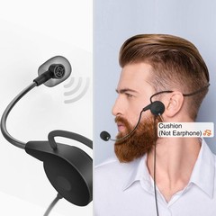 Sistema De Microfono Inalambrico Lavalier MIC Auriculares Transmisor Receptor
