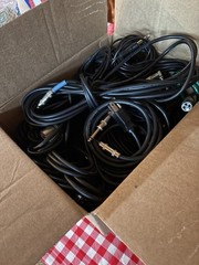 14 Microphone Cables In Various Length 8ft To 12ft and Power Plus Patch Cords