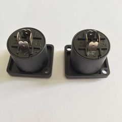 2 pcs Aftermarket Plastic NL4MP Female SpeakON Receptical for Speaker Connection