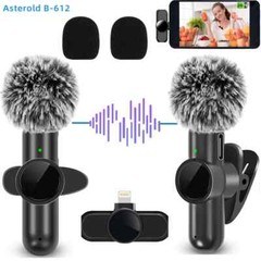2.4G Wireless Lavalier Microphone Noise Cancelling Audio Video Recording