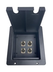 PROCRAFT FPML-4X-BK MINI Recessed Stage Pocket / Floor Box w/ 4) D – optional