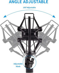 Microphone Shock Mount Holder Clip Mic Anti-Vibration for 22Mm-26Mm Diameter Dyn